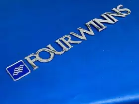 96-fw-emblem Four Winns Horizon 170 180 200 Sundowner Vista Boat Chrome Side Emblem Nameplate