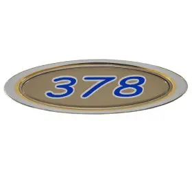 055-2765 Four Winns Boats Boat Raised Decal 378 Oem Gold / Silver Blue