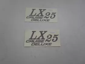 73404506 G3 Lx 25 Cruise Deluxe Decal 7 1/4 Inch X 3 Pair Burgundy Boat