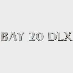 155160-01 G3 Boats Boat Raised Emblem Decal 73405193 Bay 20 Dlx Sticker Silver
