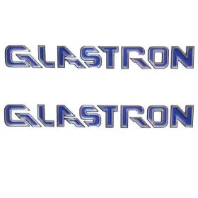 05726460 Glastron Boats Boat Raised Decal 18 X 2 Inch Blue Silver Pair