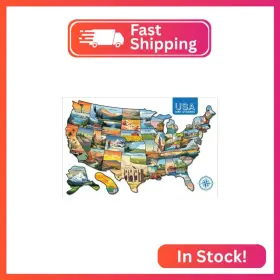 Gj04 Gunjovi Rv State Visited Travel Usa Map Vinyl Sticker - Camper Trailer Decals For Window