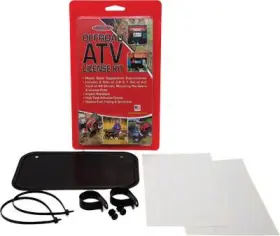 2342b Hardline Atv License/registration Kit - Black Aluminum