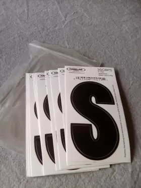 3scbps Hardline Lot Of 10 Self Adhesive Boat Sticker 3 Inch Black Waterproof