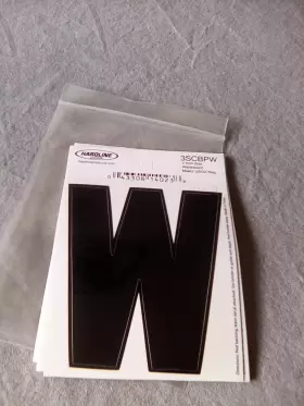 3scbpw Hardline Lot Of 10 Self Adhesive Boat Sticker 3 Inch Black Waterproof