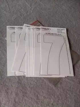 3scwp7 Hardline Lot Of 10 Self Adhesive Boat Sticker 3 Inch Waterproof