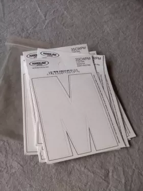3scwpm Hardline Lot Of 10 Self Adhesive Boat Sticker 3 Inch Waterproof