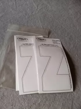 3scwpz Hardline Lot Of 10 Self Adhesive Boat Sticker 3 Inch Waterproof