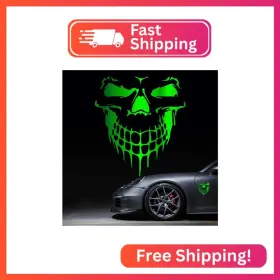 Decal-10-chrome Hungmieh Car Hood Decal Cool Skull Sticker For Truck Suv Motorcycle Bicycle With