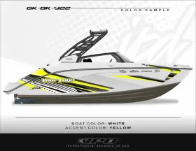 Gk-bk-y22 Ipd Graphics Boat Graphic Kit For Yamaha 22ft Series Models Bk Design