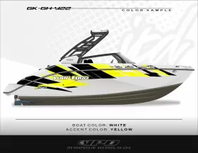 Gk-gh-y22 Ipd Graphics Boat Graphic Kit For Yamaha 22ft Series Models Gh Design