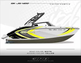 Gk-js-y22 Ipd Graphics Boat Graphic Kit For Yamaha 22ft Series Models Js Design