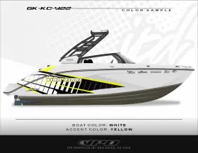 Gk-kc-y22 Ipd Graphics Boat Graphic Kit For Yamaha 22ft Series Models Kc Design