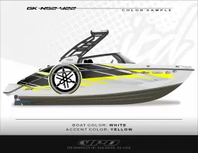 Gk-ns2-y22 Ipd Graphics Boat Graphic Kit For Yamaha 22ft Series Models Ns2 Design