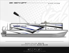 Gk-sc4-upt Ipd Graphics Sc4 Design Pontoon Boat Wrap Kit All Makes Models And Years
