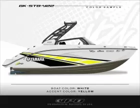 Gk-stb-y22 Ipd Graphics Boat Graphic Kit For Yamaha 22ft Series Models Stb Design