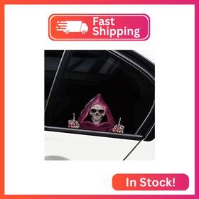 Iprokiu Z10000280 Horror Halloween Peeking Sticker - Funny Decal For Car Window Bumper V