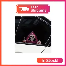 Z10000280 Iprokiu Horror Halloween Peeking Sticker - Funny Decal For Car Window Bumper V