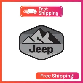 Dsc-jeep-mtn01 Jeep Shadow Mountain Logo Sticker 4 Inch X 3 Screen-printed Waterproof Vinyl Deca