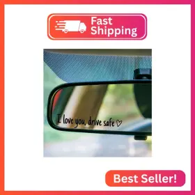 A159 Keiviwo Upgradei Love You Drive Safe Mirror Stickers 3 Pcs Cute Car For Women
