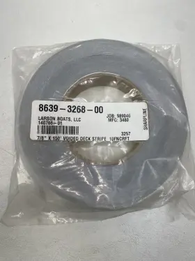 8639-3268-00 Larson Pinstripe Decal Tape 7/8 Inch X 150ft Blue / Clear Boat