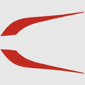 0572823c Larson Boats Boat Vent Decal Stickers Senza 186 Red 34 5/8 Inch 2pc