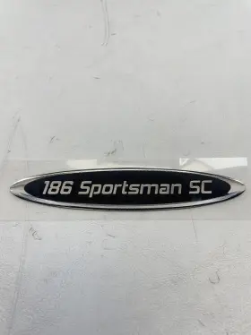 8624-1356 Larson Boats Black/silver 186 Sportsman Sc Cc 5 Inch L Raised Decal Marine Boat