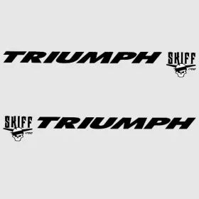 9348 Larson Boats 8638 Boat Decal /9348 1700 Skiff Triumph Black Set Of 2