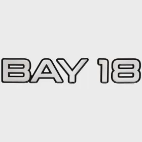 165283-01 Lowe Boat Raised Emblem Decal 2369571 Bay 18 Silver / Black Sticker