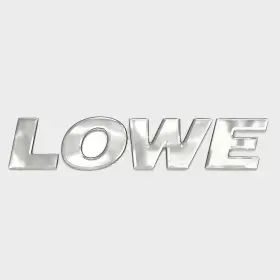 2257308 Lowe Boats Boat Brand Raised Decal 8 1/2 X 1 5/8 Inch Silver