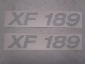 U37710-01 Lowe Xf189 Boats Xf 189 Decal Set Of 2 Metallic Silver / 2340094 Marine Boat