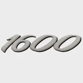 1986307 Lund Boat Brand Decal 1600 7 1/8 X 1 5/8 Inch Gray Sticker