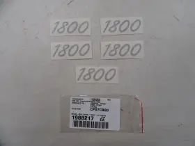 1988217 Lund 1800 Decal Set Of 5 3 Inch X 1 1/4 Pewter Marine Boat