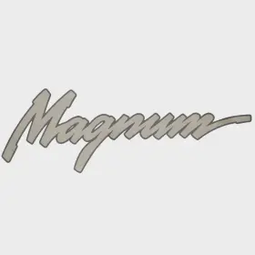 1988246 Lund Boat Brand Decal Magnum Gray/silver Sticker