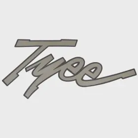 1988296 Lund Boat Brand Decal Tyee 11 1/2 X 5 Sticker Silver
