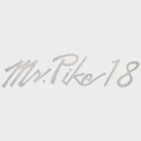 1988307 Lund Boat Brand Decal Mr Pike 18 Silver Metallic Sticker