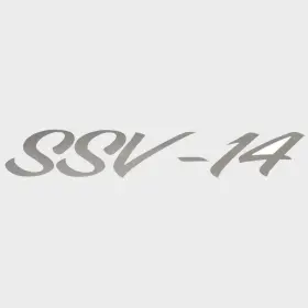 2095518 Lund Boat Brand Decal Ssv-14 Silver Metallic 10 X 1 1/2 Inch