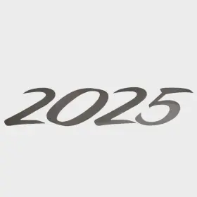 2280391 Lund Boat Number Decal 2025 Black Metallic Sticker