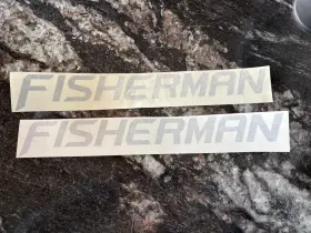 2367191 Lund Boats Inch Fisherman Decal In Silver - New