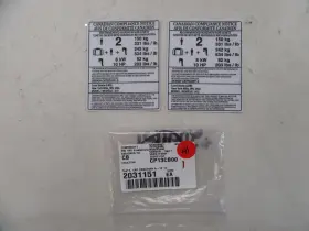 2031151 Lund A12 Canadian Compliance Notice Decal Pair 2 White And Black Boat