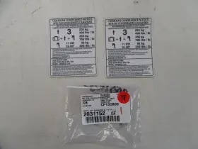 2031152 Lund A14 Canadian Compliance Notice Decal Pair 2 White And Black Boat
