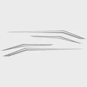 U36625-02 Lund Boats Boat Graphic Hull Decal 2341917 Raptor Sticker Black Set Of 4