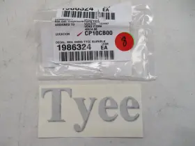 1986324 Lund Tyee Decal 5 Inch L X 2 1/4 H Metallic Silver And Black Marine Boat