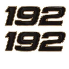 131423 Mako Boats Tracker Boat Decal 192 Black Gold 4 3/4 Inch Set Of 2