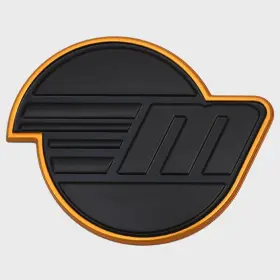 165205-01 Malibu Boats Boat Raised Emblem Decal 5974808 Black Gold Logo Sticker