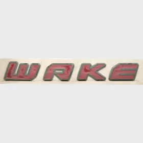 5974387 Malibu Boats Boat Raised Emblem Decal Wakesetter Red / Dark Gray