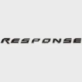 5992889 Malibu Boats Boat Raised Brand Decal Response Black Silver Plastic