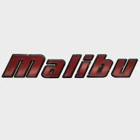 5992896 Malibu Boats Boat Raised Emblem Decal Red / Black Sticker