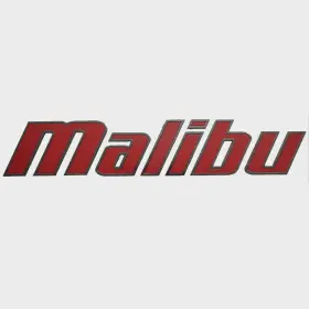 5992899-red Malibu Boats Boat Raised Emblem Logo Decal Red 48 Inch