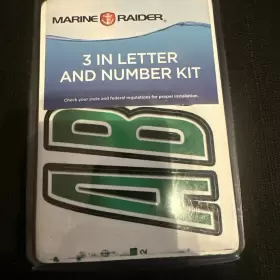 20000388081 Marine Raider 3 Inch Identification Watercraft Number Letter Kit Boat Jet Ski Wave Runner